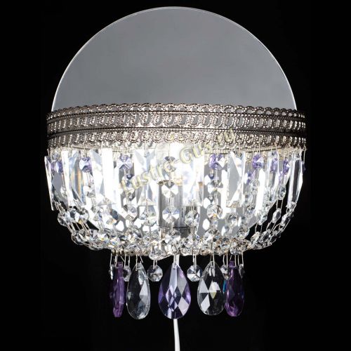 Бра Флоренция журавлик фиолетовая в Симферополе Гусь Хрустальный