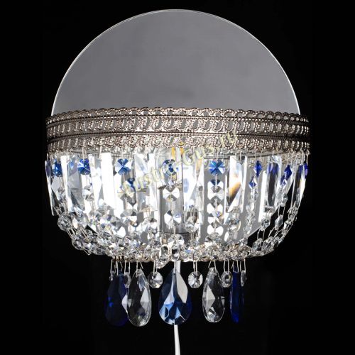 Бра Флоренция журавлик синяя в Симферополе Гусь Хрустальный