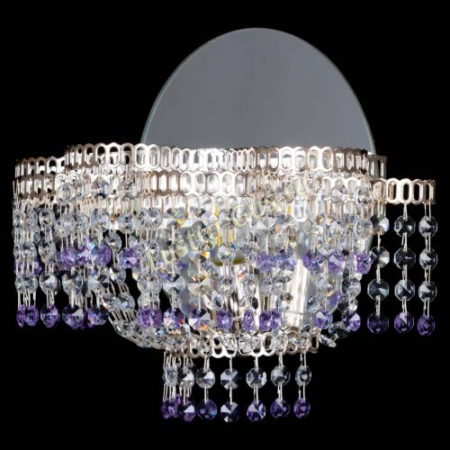 Бра Камелия обтикон Фиолетовая в Симферополе Гусь Хрустальный