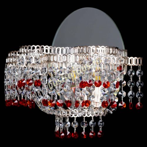 Бра Камелия обтикон Красная в Симферополе Гусь Хрустальный