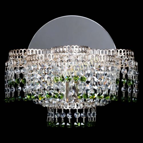 Бра Камелия обтикон Зеленая в Симферополе Гусь Хрустальный