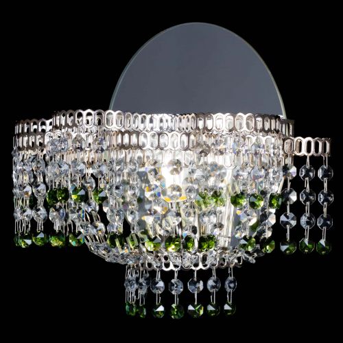 Бра Камелия обтикон Зеленая в Симферополе Гусь Хрустальный