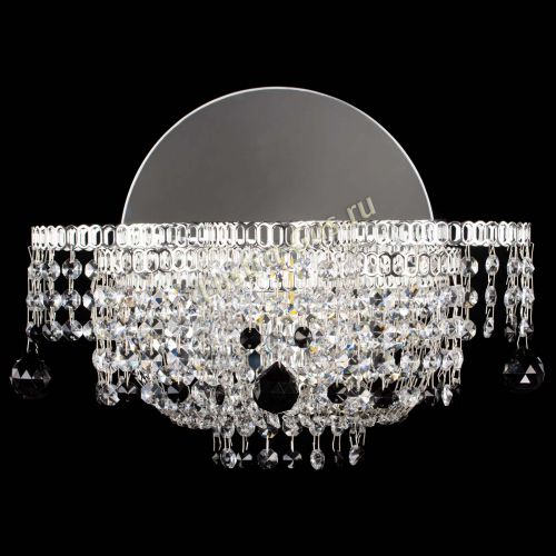 Бра Камелия шар черная в Симферополе Гусь Хрустальный