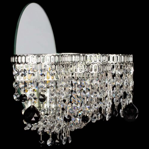 Бра Камелия шар черная в Симферополе Гусь Хрустальный