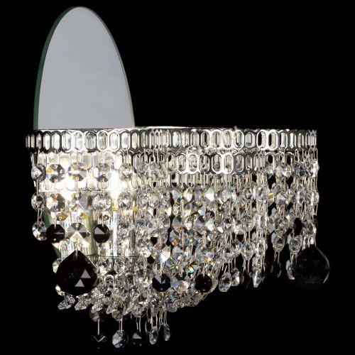 Бра Камелия шар черная в Симферополе Гусь Хрустальный