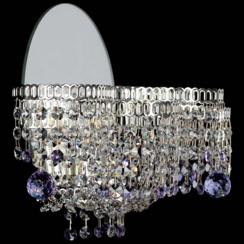 Бра Камелия шар фиолетовая в Симферополе Гусь Хрустальный