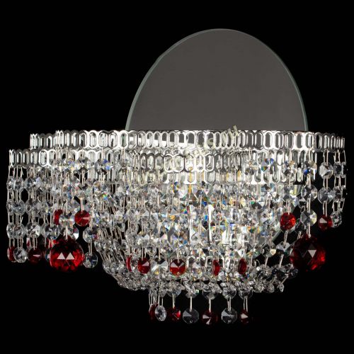 Бра Камелия шар красная в Симферополе Гусь Хрустальный