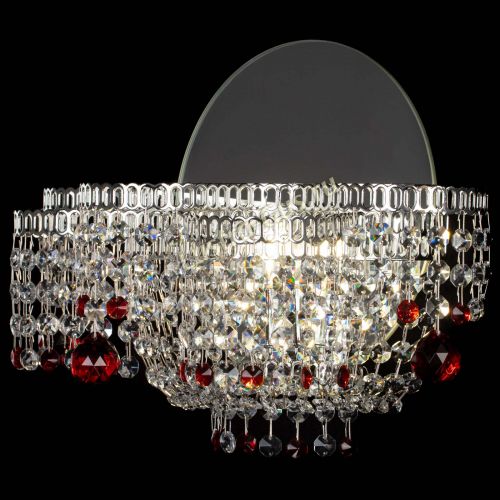 Бра Камелия шар красная в Симферополе Гусь Хрустальный