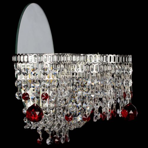 Бра Камелия шар красная в Симферополе Гусь Хрустальный