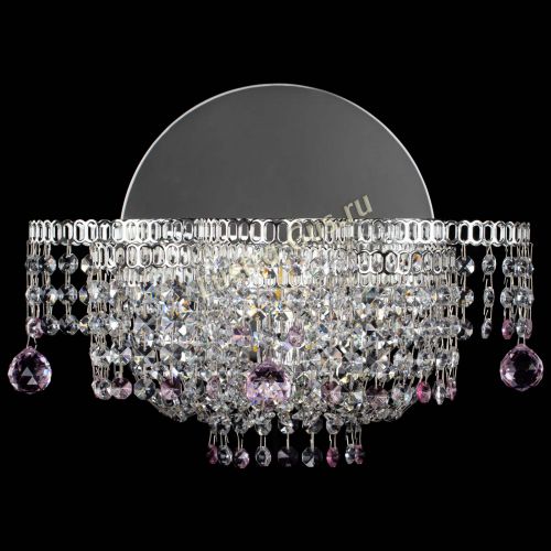 Бра Камелия шар розовая в Симферополе Гусь Хрустальный