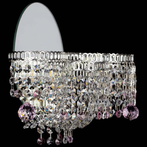 Бра Камелия шар розовая в Симферополе Гусь Хрустальный