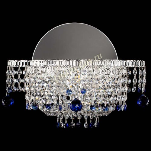 Бра Камелия шар синяя в Симферополе Гусь Хрустальный