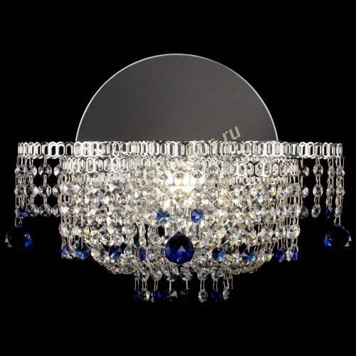 Бра Камелия шар синяя в Симферополе Гусь Хрустальный