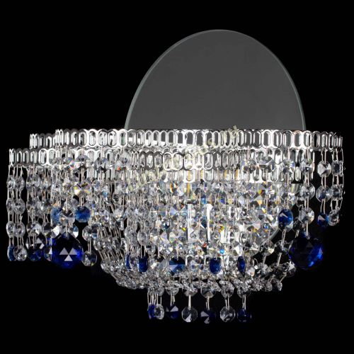 Бра Камелия шар синяя в Симферополе Гусь Хрустальный