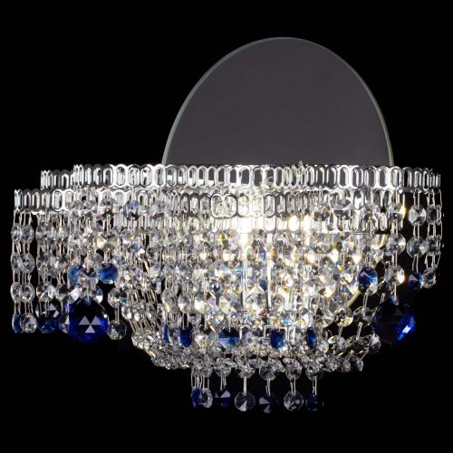 Бра Камелия шар синяя в Симферополе Гусь Хрустальный