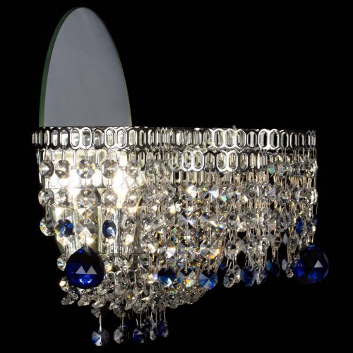 Бра Камелия шар синяя в Симферополе Гусь Хрустальный