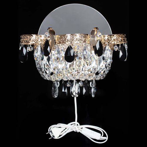 Бра Камея Флора черная в Симферополе Гусь Хрустальный