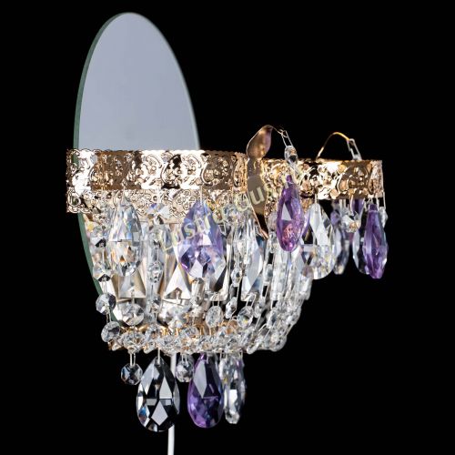 Бра Камея Флора фиолетовая в Симферополе Гусь Хрустальный