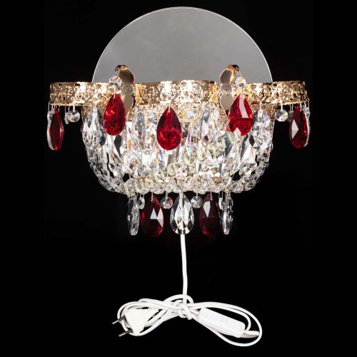 Бра Камея Флора красная в Симферополе Гусь Хрустальный