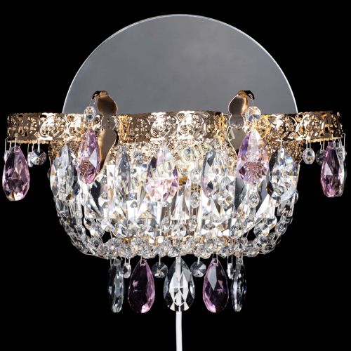 Бра Камея Флора розовая в Симферополе Гусь Хрустальный