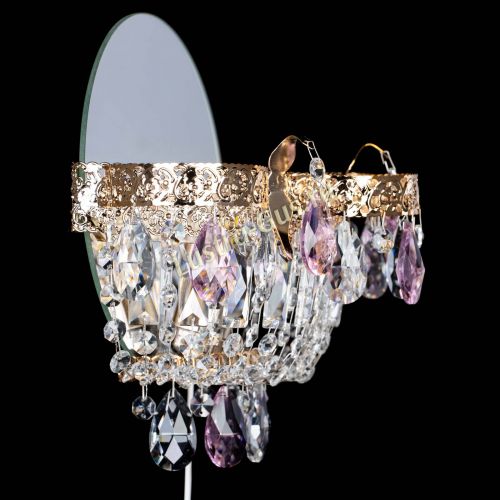 Бра Камея Флора розовая в Симферополе Гусь Хрустальный