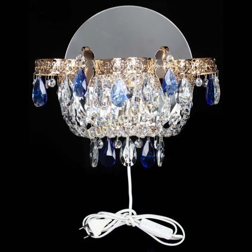 Бра Камея Флора синяя в Симферополе Гусь Хрустальный