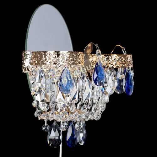 Бра Камея Флора синяя в Симферополе Гусь Хрустальный