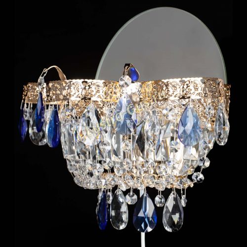 Бра Камея Флора синяя в Симферополе Гусь Хрустальный