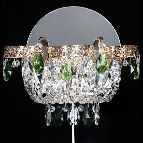 Бра Камея Флора зеленая в Симферополе Гусь Хрустальный