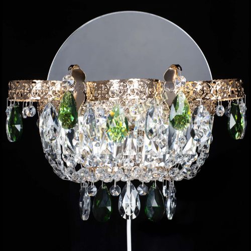 Бра Камея Флора зеленая в Симферополе Гусь Хрустальный