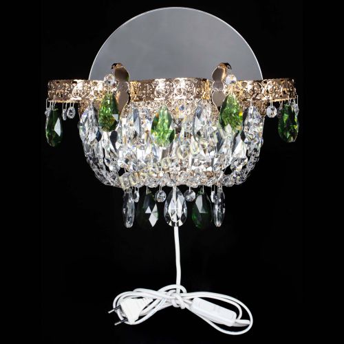 Бра Камея Флора зеленая в Симферополе Гусь Хрустальный