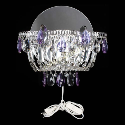 Бра Камея фиолетовая в Симферополе Гусь Хрустальный