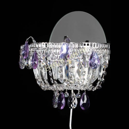 Бра Камея фиолетовая в Симферополе Гусь Хрустальный