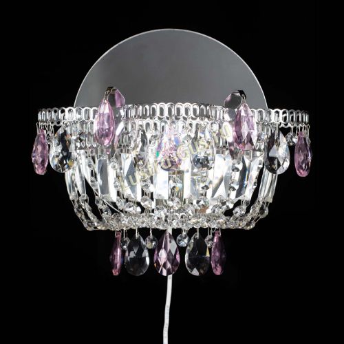 Бра Камея розовая в Симферополе Гусь Хрустальный