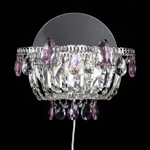 Бра Камея розовая в Симферополе Гусь Хрустальный