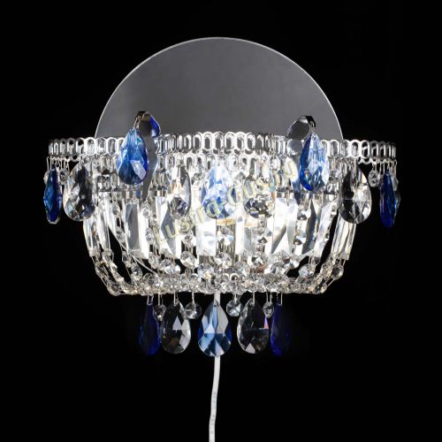 Бра Камея синяя в Симферополе Гусь Хрустальный