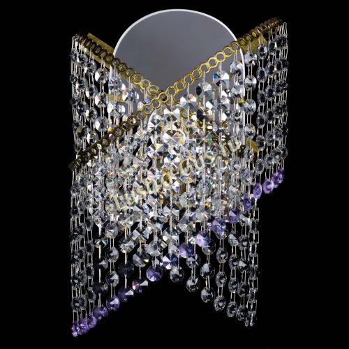 Бра Космея №1 фиолетовая под бронзу в Симферополе Гусь Хрустальный