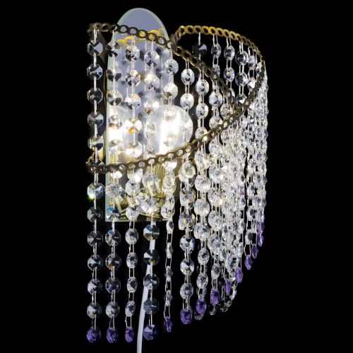 Бра Космея №1 фиолетовая под бронзу в Симферополе Гусь Хрустальный