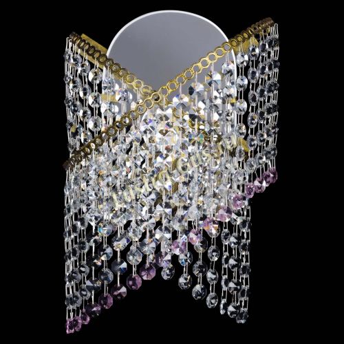 Бра Космея №1 розовая под бронзу в Симферополе Гусь Хрустальный