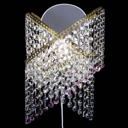 Бра Космея №1 розовая под бронзу в Симферополе Гусь Хрустальный