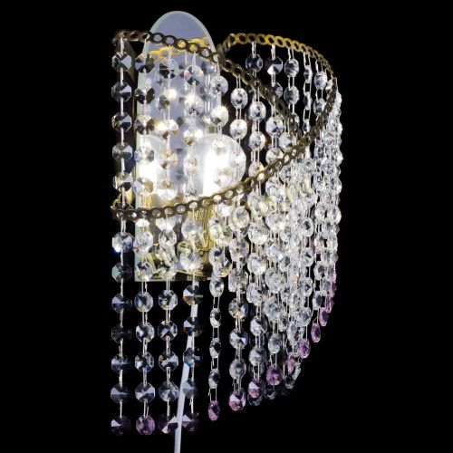 Бра Космея №1 розовая под бронзу в Симферополе Гусь Хрустальный