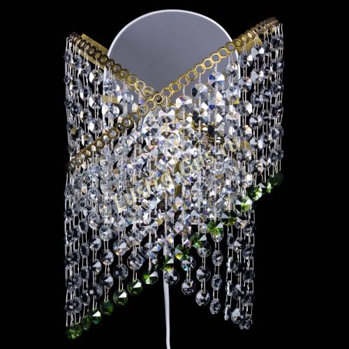 Бра Космея №1 зеленая под бронзу в Симферополе Гусь Хрустальный