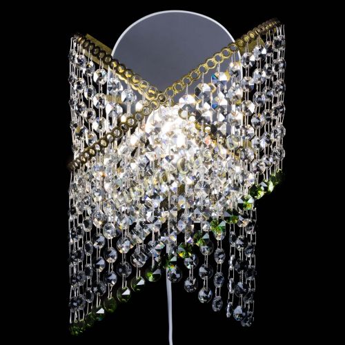 Бра Космея №1 зеленая под бронзу в Симферополе Гусь Хрустальный