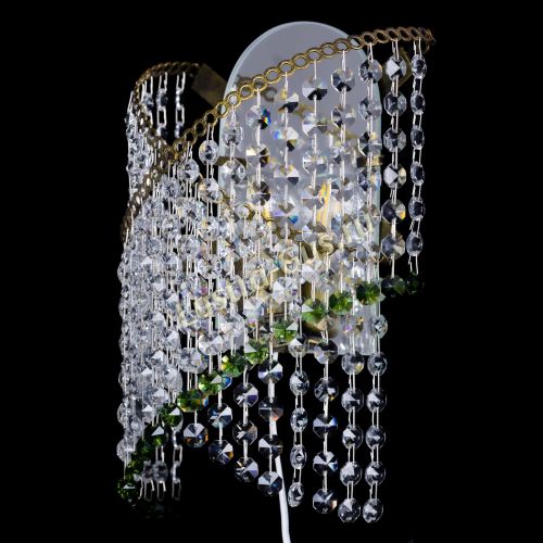 Бра Космея №1 зеленая под бронзу в Симферополе Гусь Хрустальный