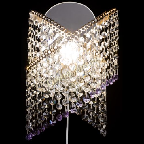 Бра Космея №1 фиолетовая в Симферополе Гусь Хрустальный