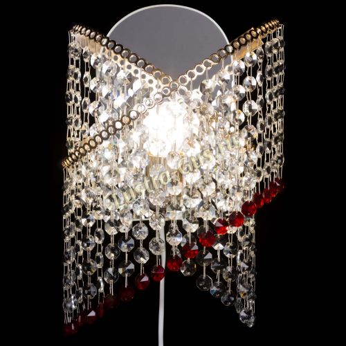 Бра Космея №1 красная в Симферополе Гусь Хрустальный