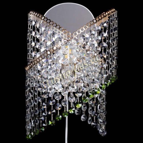 Бра Космея №1 зеленая в Симферополе Гусь Хрустальный