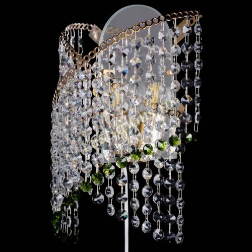 Бра Космея №1 зеленая в Симферополе Гусь Хрустальный