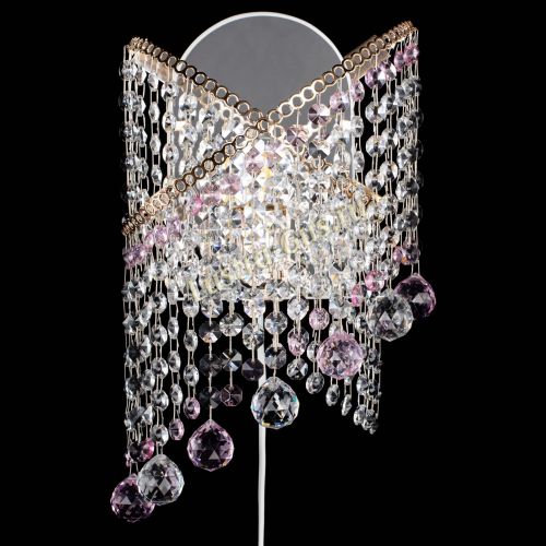 Бра Космея №3 розовая в Симферополе Гусь Хрустальный