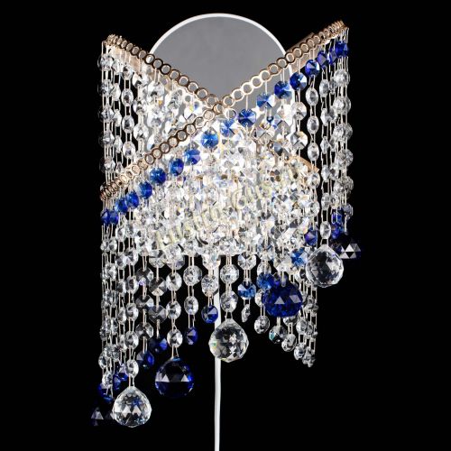 Бра Космея №3 синяя в Симферополе Гусь Хрустальный